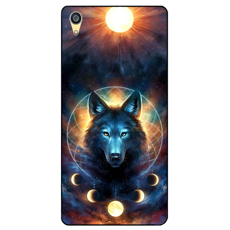 کاور مگافون طرح گرگ و ماه مدل 8006 مناسب برای گوشی موبایل سونی Xperia M4