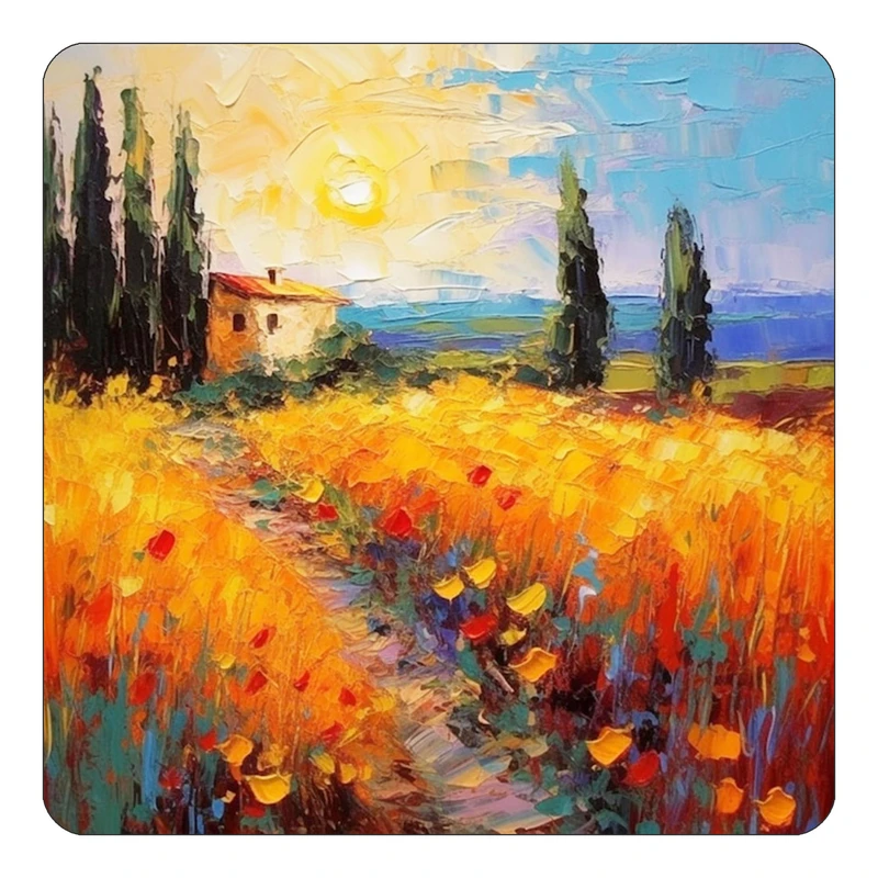 مگنت کاکتی طرح نقاشی رنگ روغن مدل mp71637