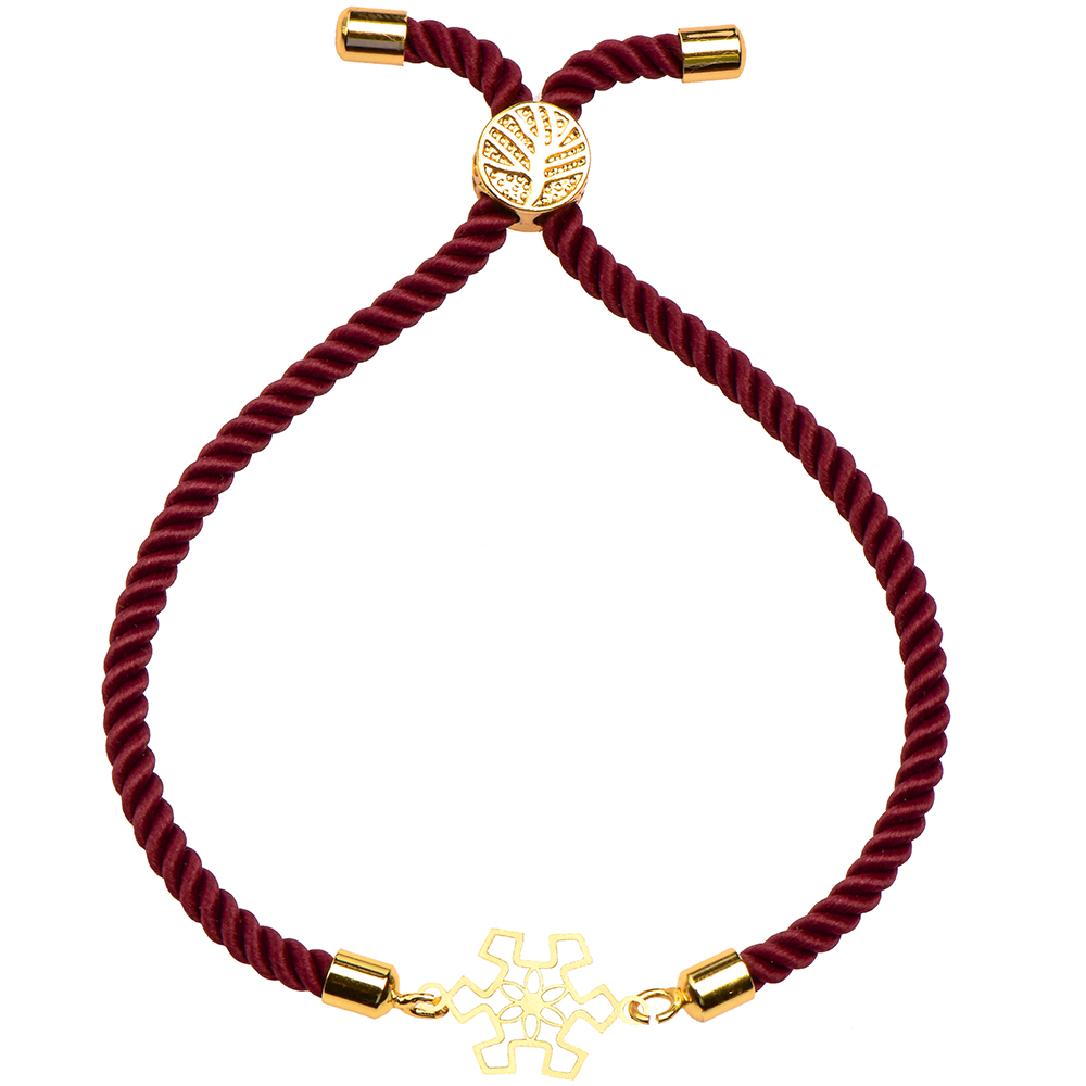 دستبند طلا 18 عیار زنانه کرابو طرح دونه برف مدل Kr1587