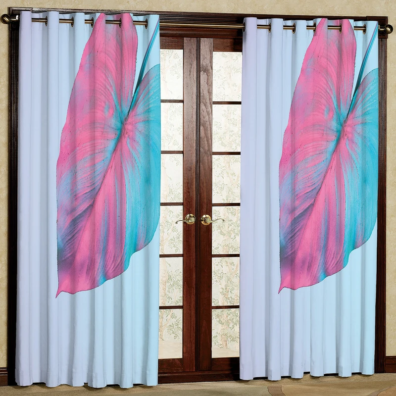 پرده مدل برگ مخمل پانچی کد 2147 سایز 200x140 سانتی متر