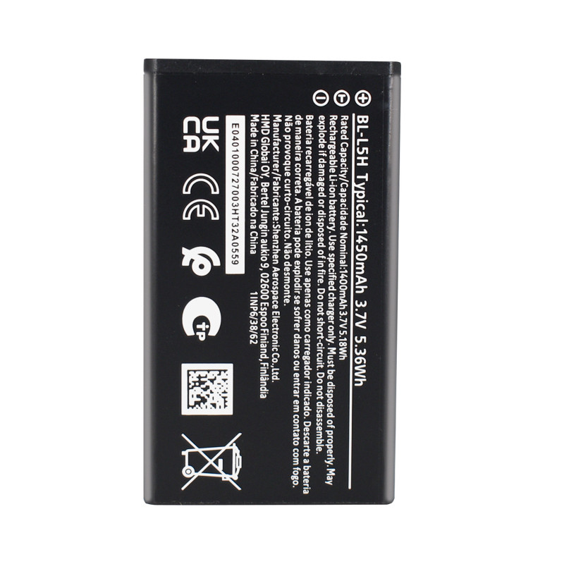 باتری موبایل مدل BL-L5H ظرفیت 1450 میلی آمپر ساعت مناسب برای گوشی موبایل نوکیا 105 / 110 / 150 4G
