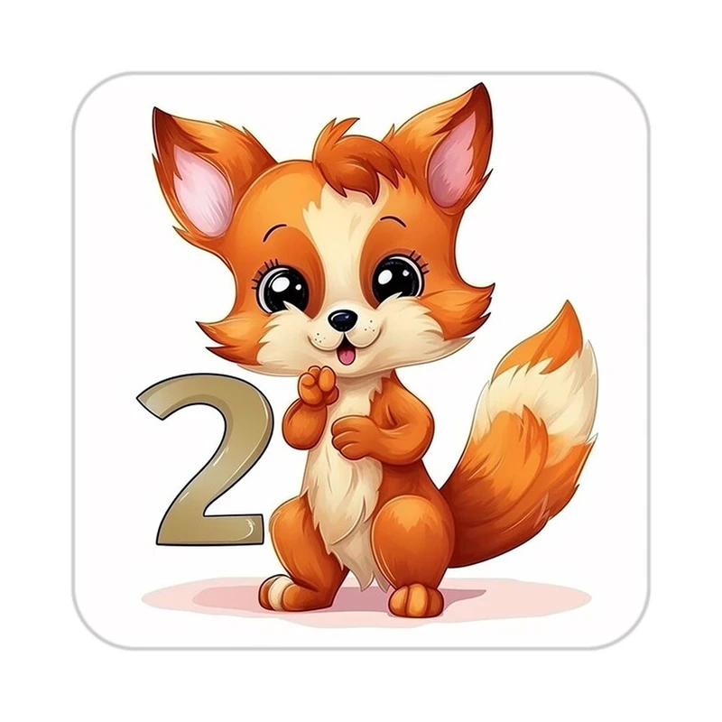 زیر لیوانی کاکتی طرح حیوانات کارتونی مدل mp27414