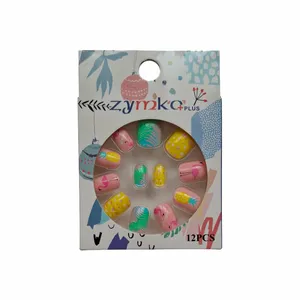 ناخن مصنوعی کودک زیمکو مدل 2914 بسته 12 عددی