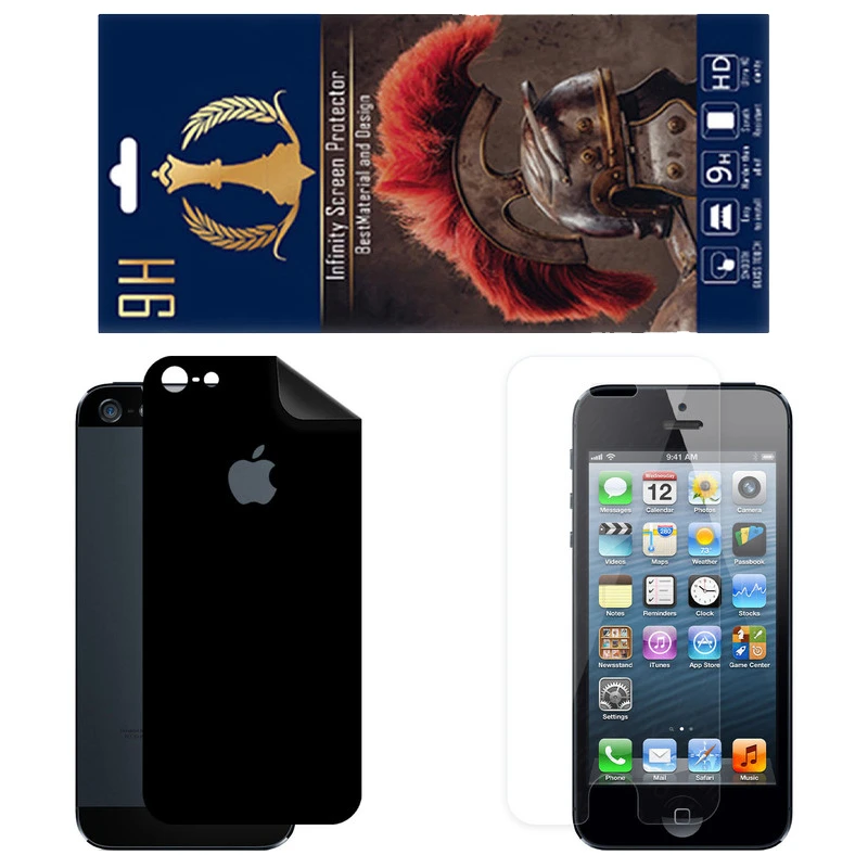 برچسب پوششی اینفینیتی مدل RG مناسب برای گوشی موبایل اپل iPhone 5 به همراه محافظ صفحه نمایش