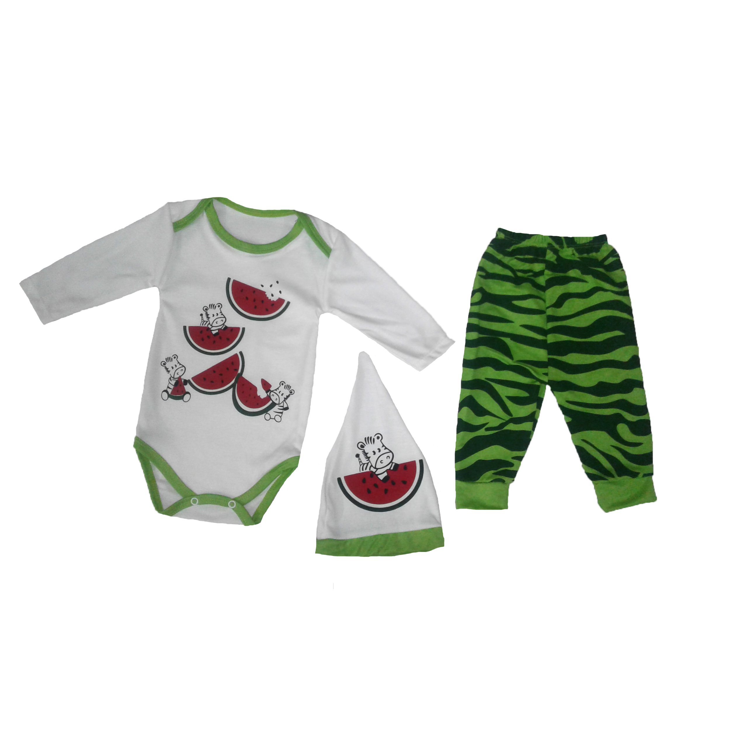 ست 3 تکه لباس نوزادی مدل یلدا