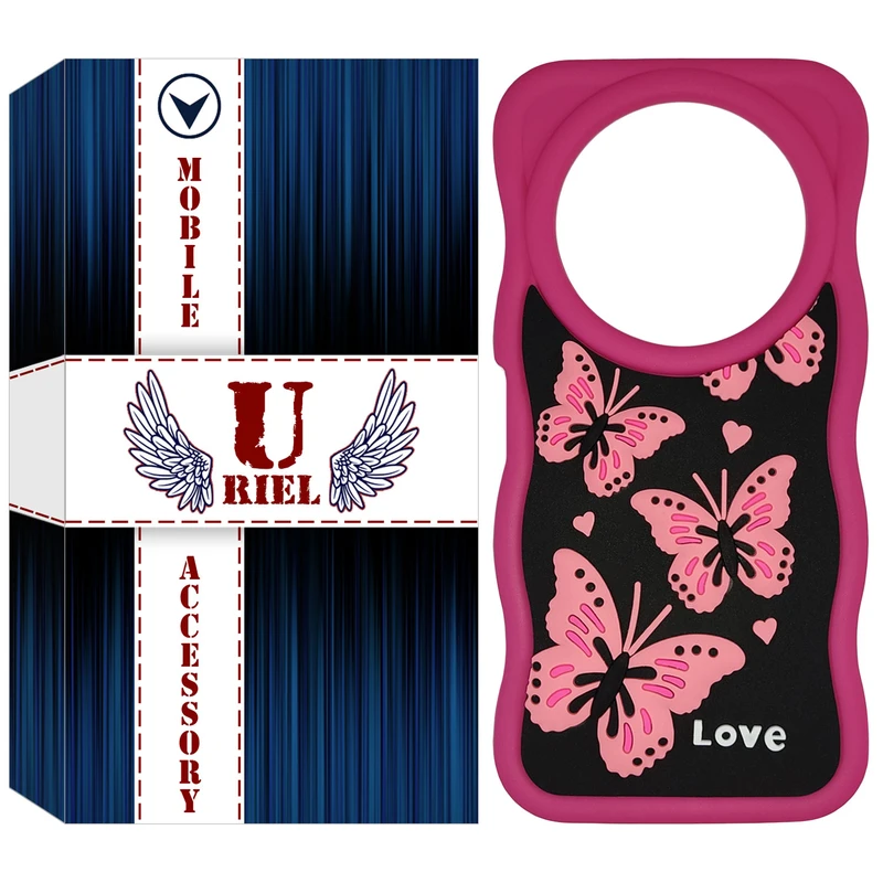 کاور یوریل مدل سیلیکونی عروسکی طرح پروانه مناسب برای گوشی موبایل شیائومی Redmi A3 / Redmi A3x