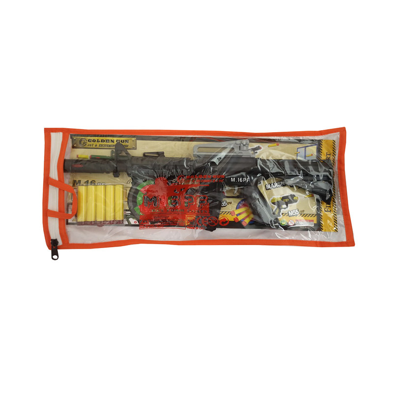 تفنگ بازی گلدن گان مدل naabsell-p50 مجموعه 3 عددی تفنگ بازی گلدن گان مدل naabsell-p50 مجموعه 3 عددی