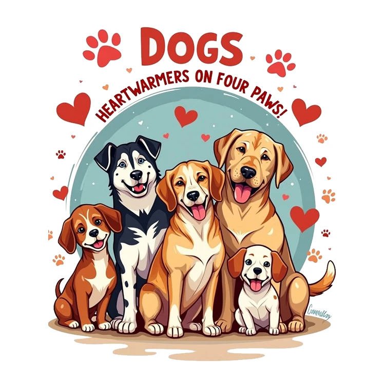 استیکر پارچه و لباس پاد آفرین مدل کارتونی سگ کد S2014