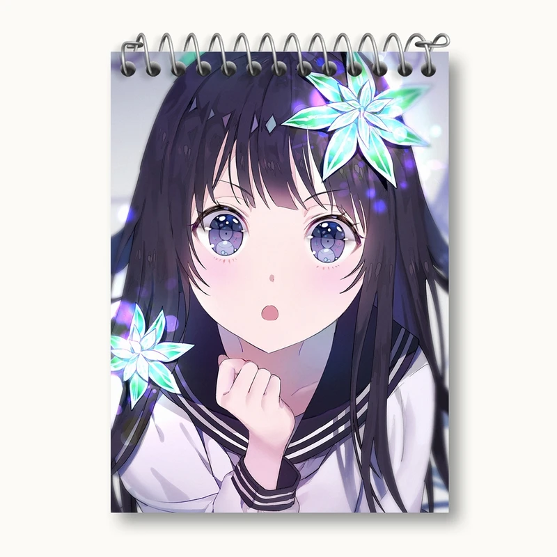 دفتر یادداشت 50 برگ خندالو مدل چیتاندا انیمه هیوکا Hyouka کد 17049