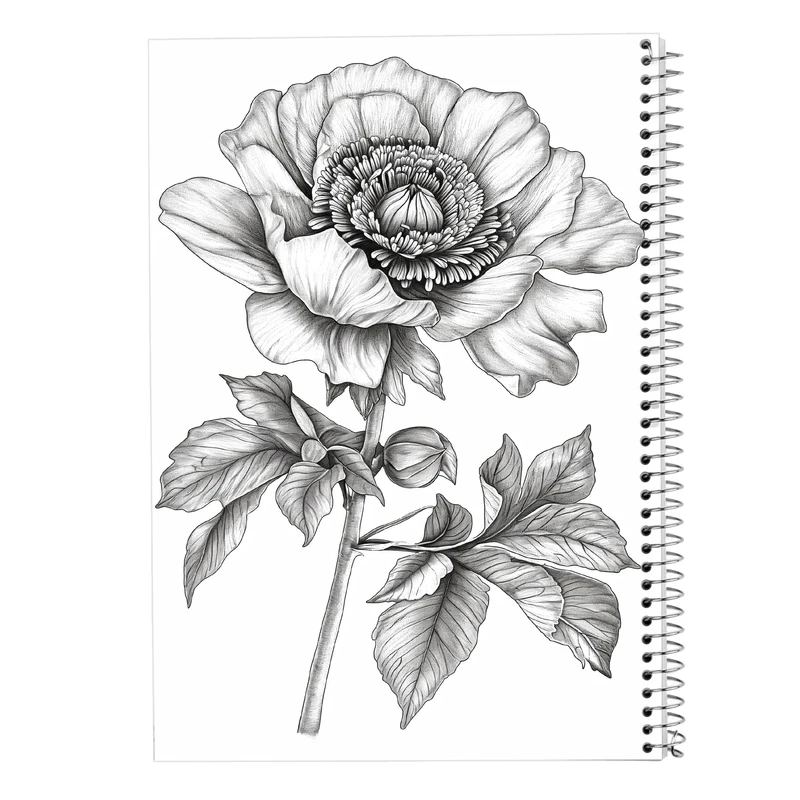 دفتر لیست خرید 50 برگ مدوپد مدل گل کد DF13854