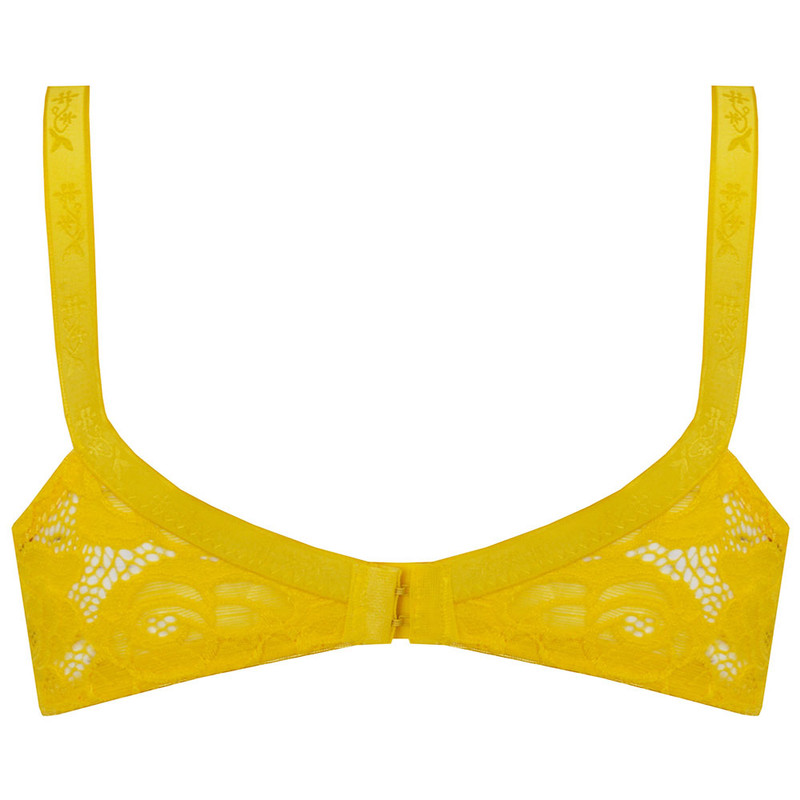 سوتین زنانه پرجامدا مدل 340019110 دانتل رنگ زرد