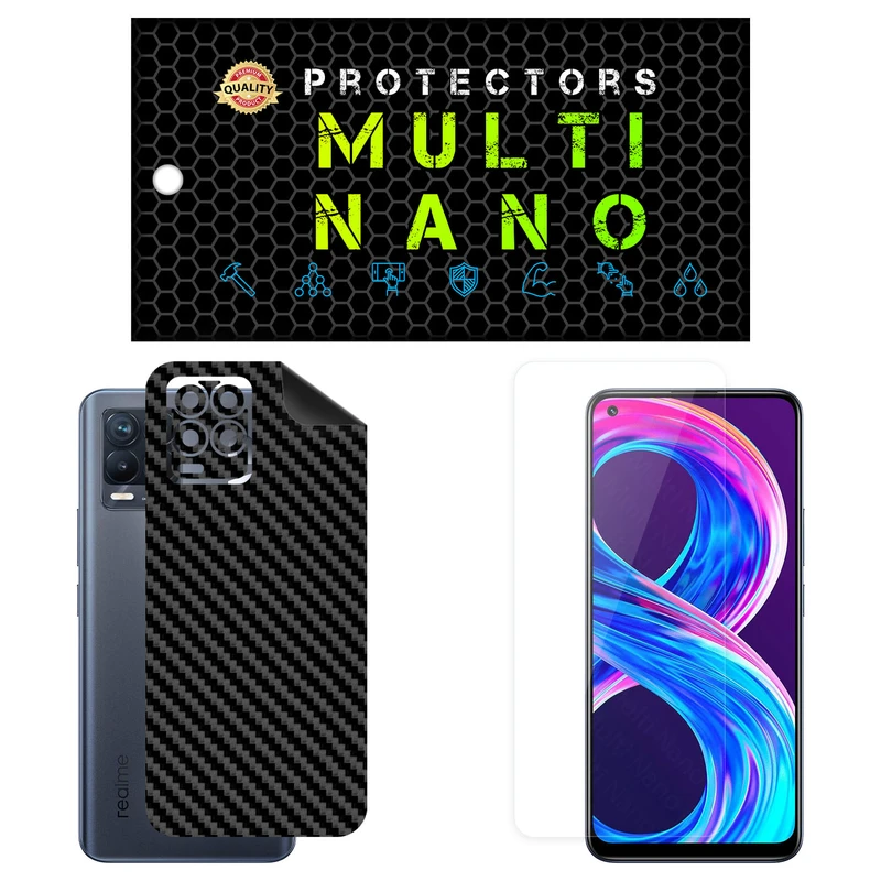 محافظ صفحه نمایش مولتی نانو مدل X-SFC مناسب برای گوشی موبایل ریلمی 8 Pro به همراه برچسب پوششی