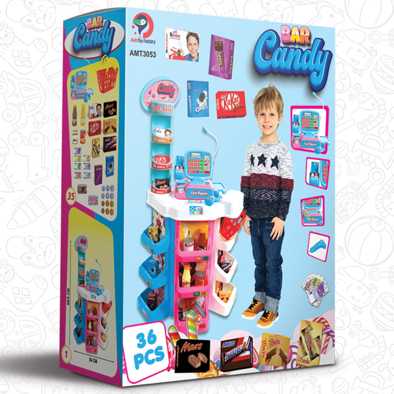 اسباب بازی صندوق فروشگاهی مدل مگامارکت کندی بار