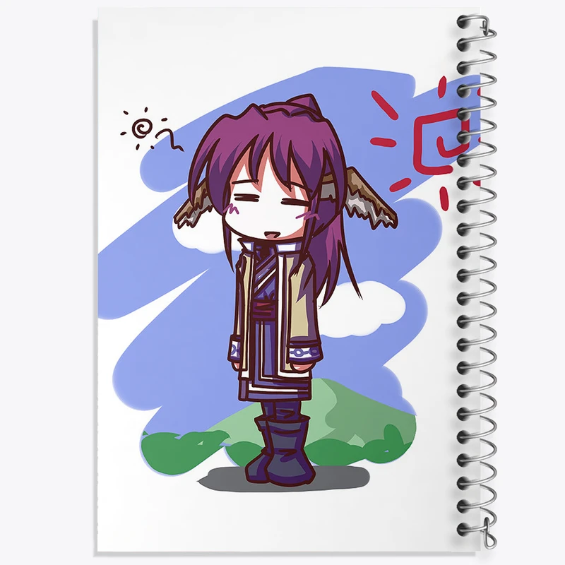 دفتر مشق 50 برگ خندالو طرح بازی Utawarerumono کد 35365