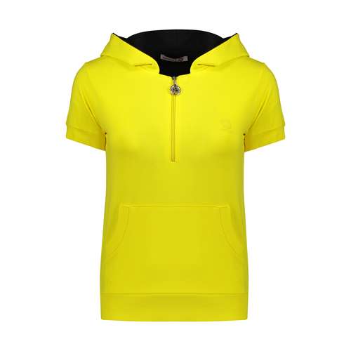 تی شرت کلاه دار زنانه افراتین مدل 8530 رنگ زرد