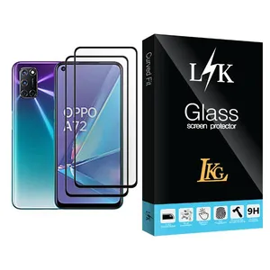 LKG LK Glass MIX002 Screen Protector For Oppo A72 Pack Of 2