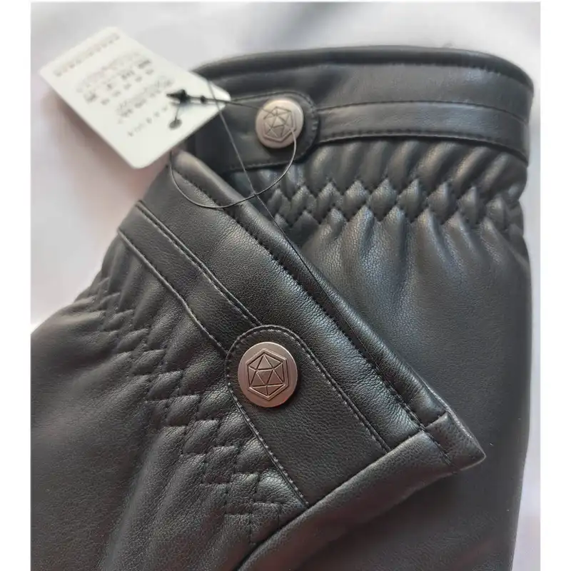 دستکش زنانه مدل چرم داخل خز کد 1