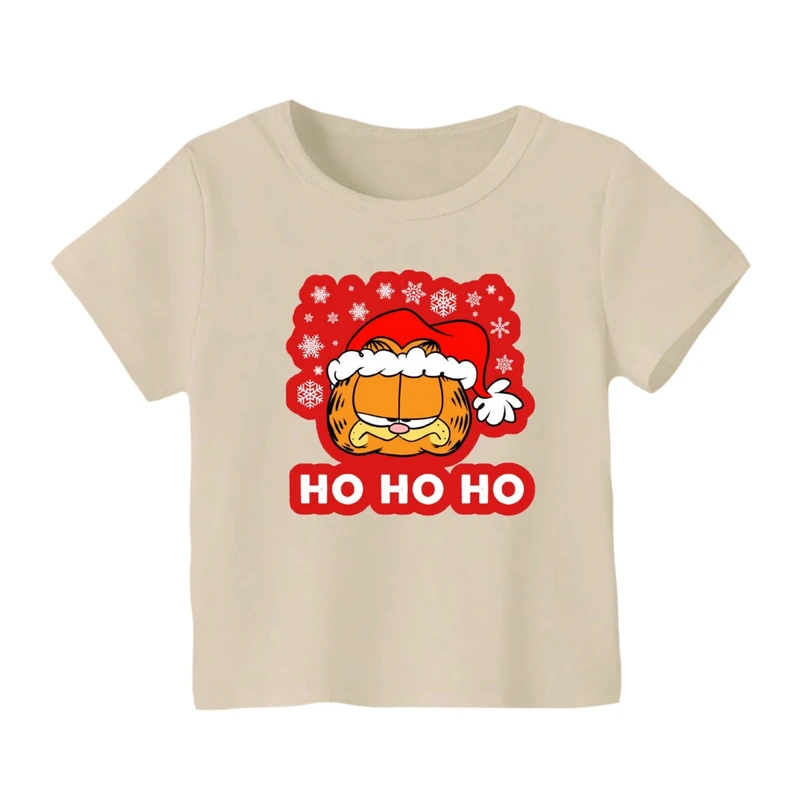 تی شرت آستین کوتاه بچگانه مدل گارفیلد کریسمس