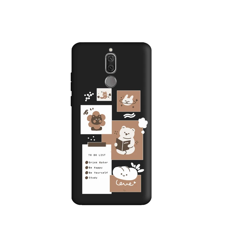 کاور قاب گارد طرح روزمرگی خرس کد f8336 مناسب برای گوشی موبایل هوآوی Mate 10 Lite