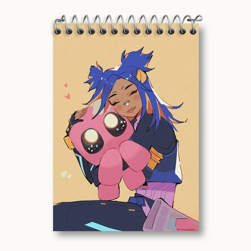 دفتر یادداشت 50 برگ خندالو مدل بازی ولورانت (Valorant) کد 33056