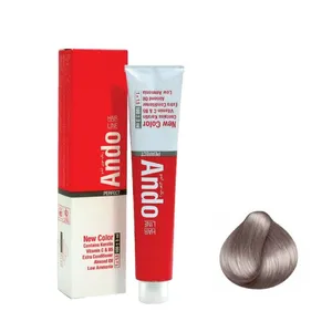 رنگ مو آندو شماره 9/1 حجم 100 میلی لیتر رنگ بلوند خاکستری خیلی روشن