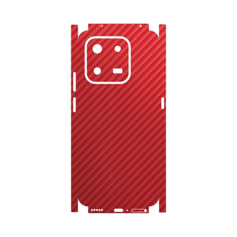 برچسب پوششی ماهوت مدل Red-Fiber-FullSkin مناسب برای گوشی موبایل آنر X7d 4G