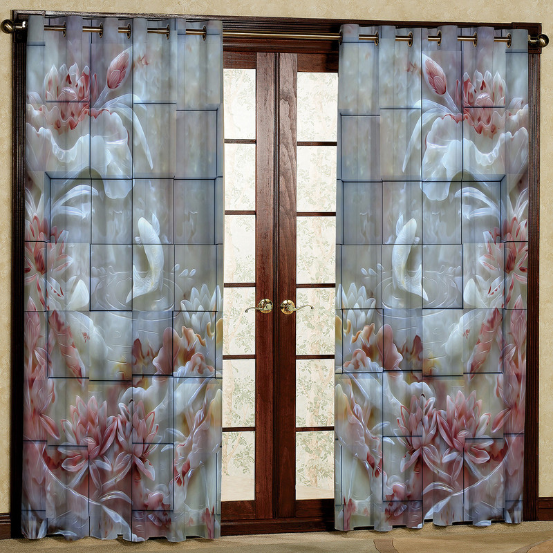  پرده مدل گل دار مخمل پانچی کد 1235 سایز 140x280 سانتی متر