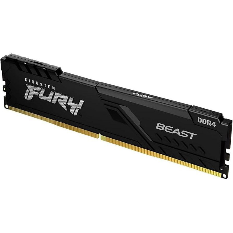 رم کامپیوتر DDR4 تک کاناله 3200 مگاهرتز CL16 کینگستون مدل FURY Beast ظرفیت 8 گیگابایت