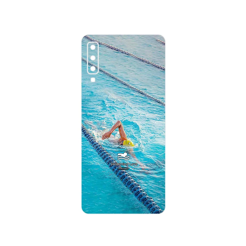 برچسب پوششی ماهوت مدل Swimming مناسب برای گوشی موبایل سامسونگ Galaxy A7 2018