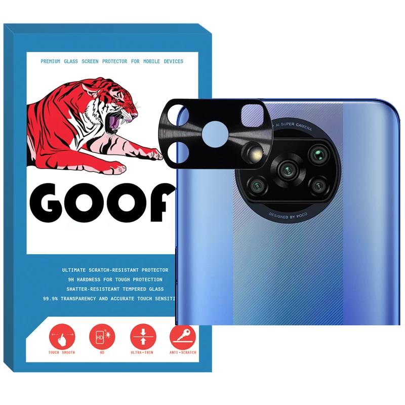 محافظ لنز دوربین گوف مدل FL-01 مناسب برای گوشی موبایل شیائومی POCO X3 / POCO X3 PRO