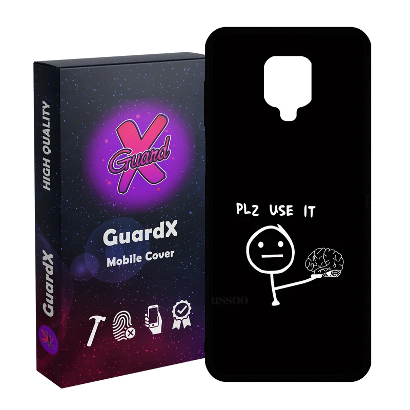 کاور گارد ایکس طرح میم مدل Glass10834 مناسب برای گوشی موبایل شیائومی Redmi Note9 Pro/Note 9 Pro Max/Redmi Note 9S/MI Poco M2 Pro