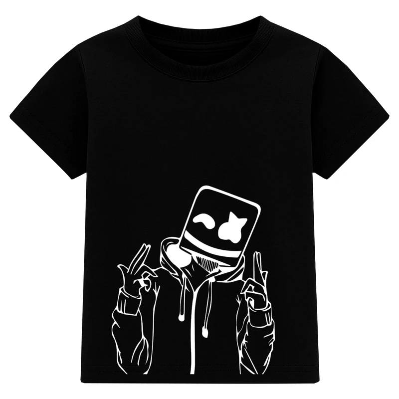 تی‌شرت آستین کوتاه پسرانه مدل A33 طرح مارشملو