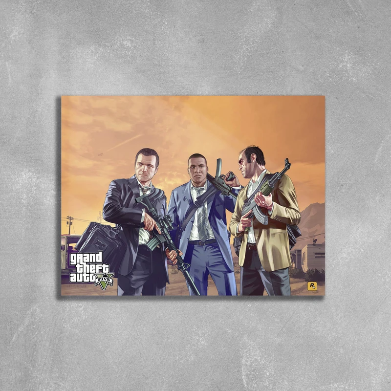 تابلو شاسی مدل گیمینگ بازی جی تی ای کد GTAV-EL05