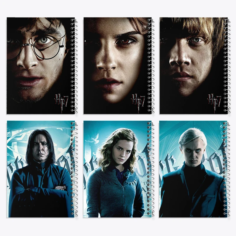 دفتر مشق 100 برگ خندالو طرح هری پاتر (Harry Potter) کد 274 مجموعه 6 عددی