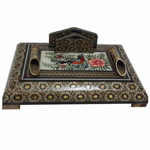 قلمدان خاتم کاری مدل نقاشی کد 037