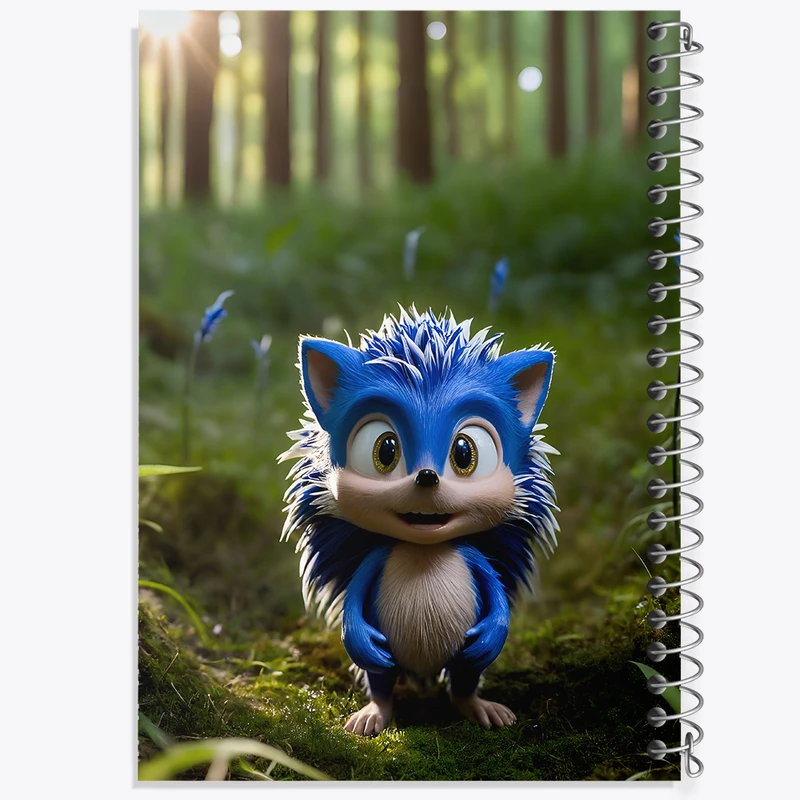 دفتر شطرنجی 50 برگ خندالو طرح سونیک (Sonic) کد F5327