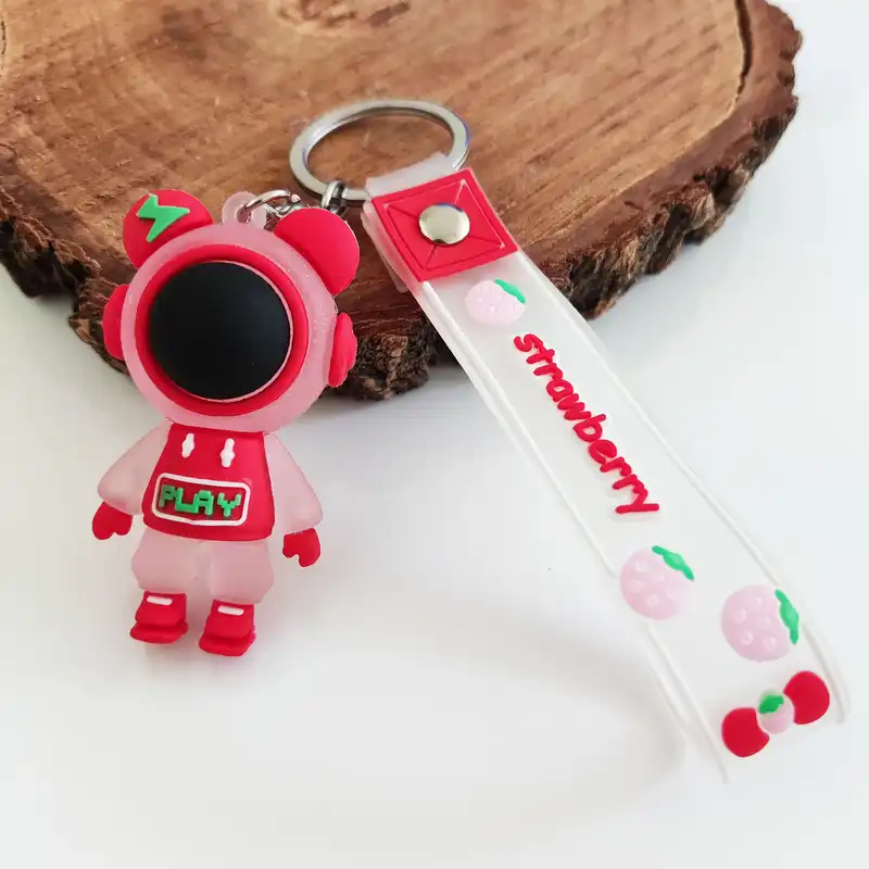 جاکلیدی مدل سیلیکونی طرح خرس بازی فضانورد کد DB21