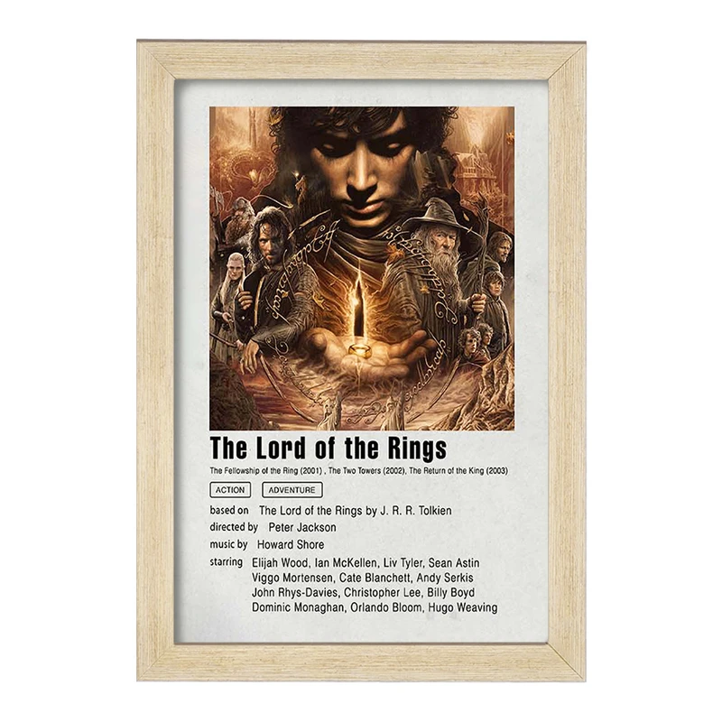 تابلو خندالو مدل ارباب حلقه ها (Lord Of The Rings) کد F11943