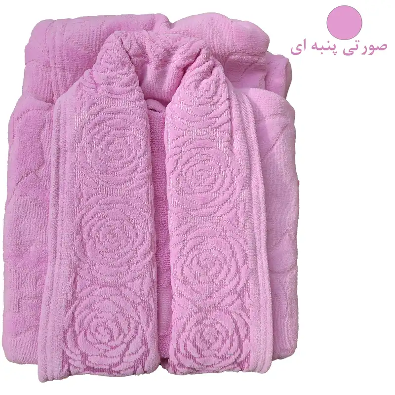 حوله پالتویی ساینا طرح رز سایز 125