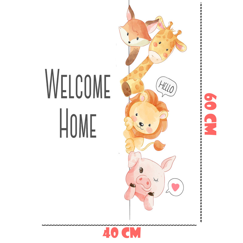 استیکر دیواری کودک مدل خوش آمدید