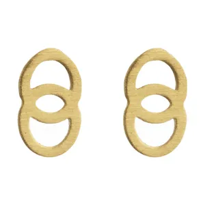 گوشواره طلا 18 عیار زنانه الن نار مدل 0974