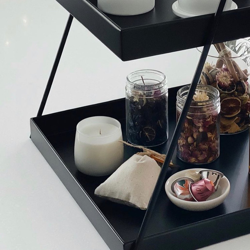 استند رومیزی تزیینی مدل دو طبقه لوکسینه