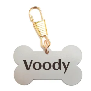 پلاک شناسایی سگ مدل استخوان طرح Voody