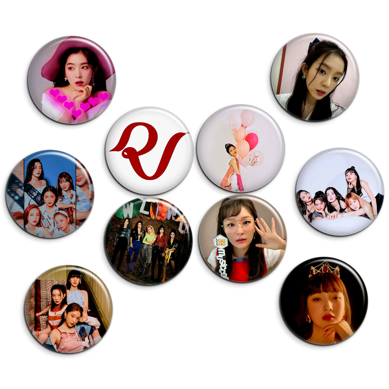 پیکسل پرمانه طرح red velvet کد pmg.5637 مجموعه 10 عددی