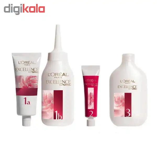 کیت رنگ مو لورآل مدل Excellence شماره 6.45 حجم 48 میلی لیتر رنگ قهوه ای