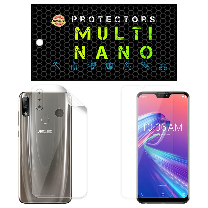 محافظ صفحه نمایش مولتی نانو مدل X-SFT مناسب برای گوشی موبایل ایسوس Zenfone Max Pro M2 / ZB631KL به همراه محافظ پشت