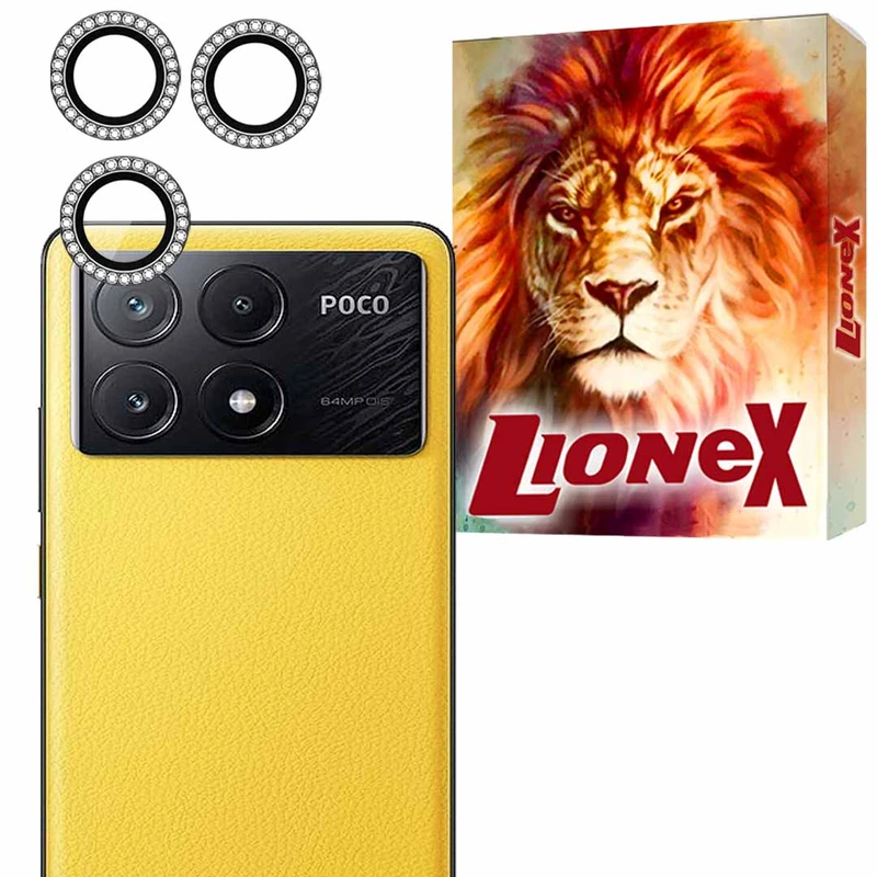 محافظ لنز دوربین شیشه‌ای لایونکس مدل NRIL20 مناسب برای گوشی موبایل شیائومی Poco X6 Pro 5G / Redmi K70E