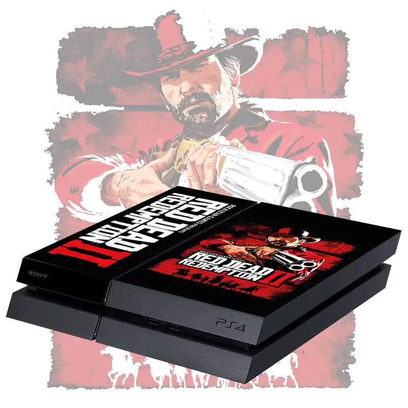 برچسب پلی استیشن ۴ طرح red dead کد 102 بسته 2 عددی