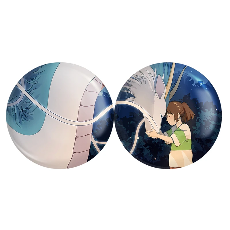 مگنت خندالو مدل هاکو و چیهیرو انیمه شهر اشباح Spirited Away کد A156 مجموعه 2 عددی