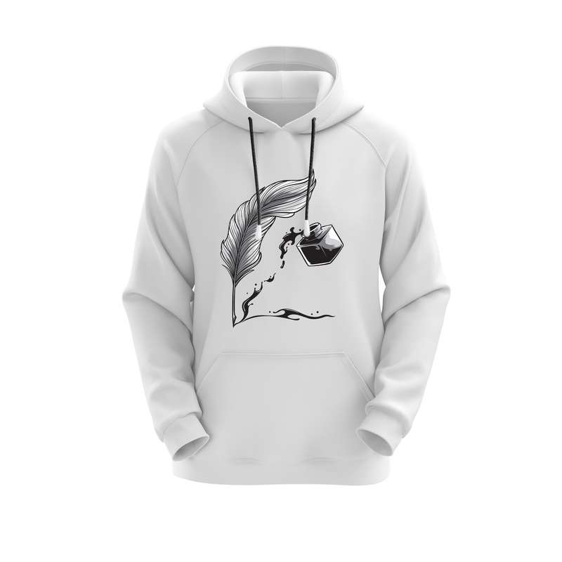 هودی زنانه مدل جوهر کد E53 رنگ سفید